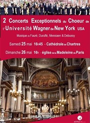 Concert Exceptionnel du Choeur de l'Université Wagner de New York Cathdrale Notre-Dame de Chartres Affiche