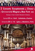 Concert Exceptionnel du Choeur de l'Université Wagner de New York